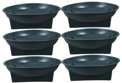 BESPORTBLE 6 Piezas Macetas de jardineria titulares de Memorial mausoleo Arreglar Maceta para Interiores Maceta para jardín jardineras Exterior macetero Cuenco florero páginas Green