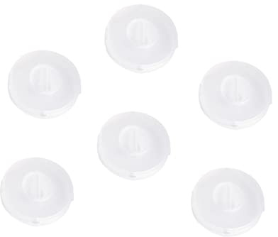 UKCOCO Organizzatore Avvolgicavo Rotante Plastica Trasparente 6 Pezzi, Scatola Portacavi Compatta e Resistente Per Ufficio, Viaggio e Uso Quotidiano
