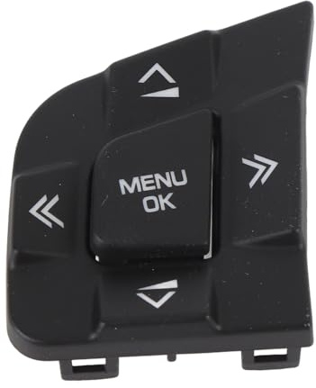 Tbest Interruttore del Volante Coperchio Copertura Sul Lato Sinistro ABS Nero Materiale Aggiornamento del Rivestimento Decorativo per Sport XE XE 2015 a 2019 2pcs