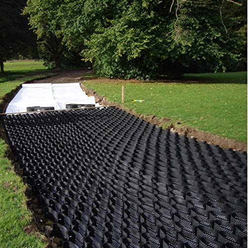 Dalle de Sol Geo Grid pour allée, pavé stabilisateur de Sol de 5 cm de Profondeur avec Trous de Drainage pour extérieur/Parc/Cour, grilles en Gravier, Facile à Installer