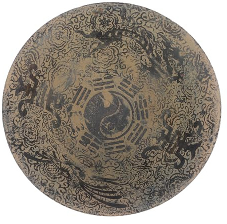 ROMISBABA Bowl Decorativo De Mármol Blanco Natural Tallado Estilo Antiguo Para Decoración De Mesa y Hogar Adorno Artesanal Vintage Resistente y Elegante