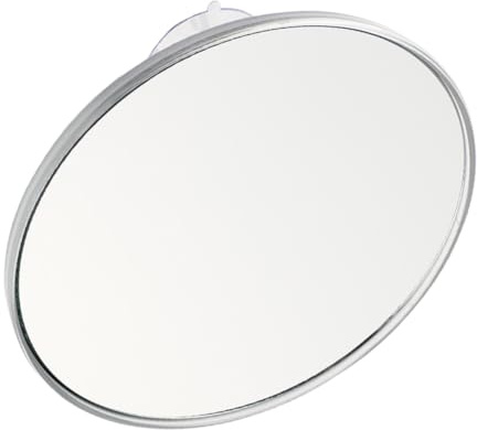 SEWACC Espejo de Aumento para Baño con Ventosa 30X Espejo Cóncavo de 150 MM Plateado Compacto para Maquillaje y Cuidado Facial