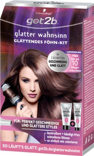 Got2b glatter wahnsinn Glättungs-Kit Föhn-Kit , 1er Pack (1 x 140 ml)