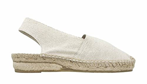 ALPARGATUS Espadrillas Svitate con zeppa bassa fatti a mano in Spagna, diaspro, 38 EU