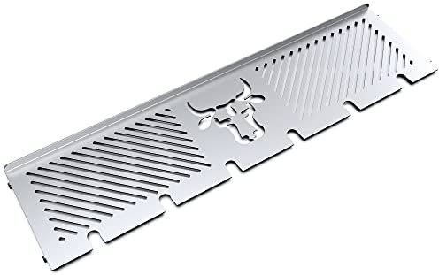 teileplus24 WR02-58 Multifunktions- Warmhalterost | für Burnhard Gasgrill Fred Basic/Fred Deluxe | Edelstahl | mit Logo & Drumstick Halterung