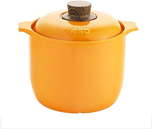 CVNIMV Cazuela Cazuela De Cerámica De Alta Capacidad, Olla Resistente Al Calor De Doble Mango, Simmestoneware De Cocción Lenta, Olla De Barro Antiadherente Cazuela/Ye