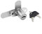 Double-Door Lock, Zinc Alloy 7-Shaped File Cabinet Lock, Letterbox Locks, for Double-Door Cabinets and Mailboxes(19mm Black)
