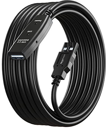 MutecPower 10m USB 2.0 male to female cable with extension chipset - USB Active Extension cable Repeater Cable 10 Meters
