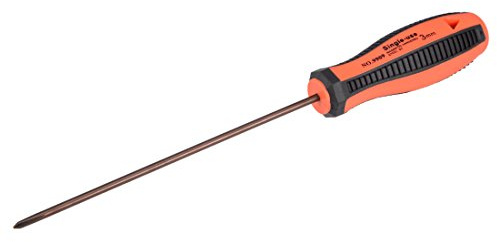 sourcing map PH0 Phillips Magnetic Screwdriver 5 Inch Round Shaft Comfort Non Slip Handle