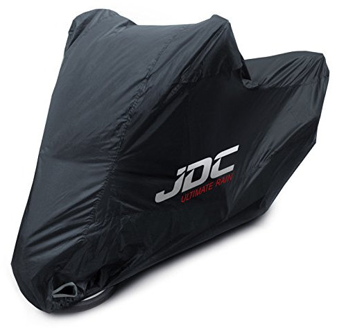 JDC Motorcycle 100% Waterproof Cover - ULTIMATE RAIN (Heavy Duty, Soft Lining, Heat Resistant Panels, Taped Seams) - XL Tall