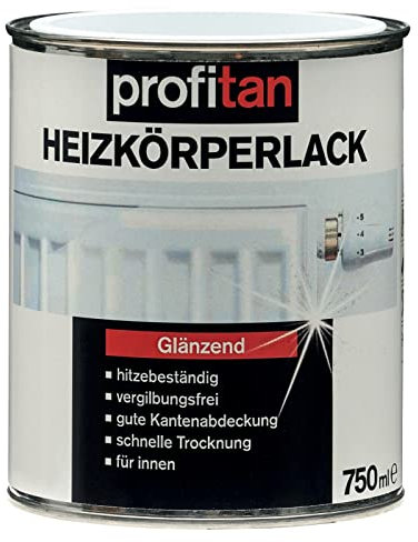 Profitan Heizkörperlack Glänzend Weiß 0,75 L