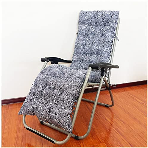 YAOTT Auflage Gartenliege, 8 cm Dick, Liegestuhl Polster Auflagen für Deckchair, Bequeme Polsterauflage für Sonnenliege, Liegestuhl,8,48X155CM
