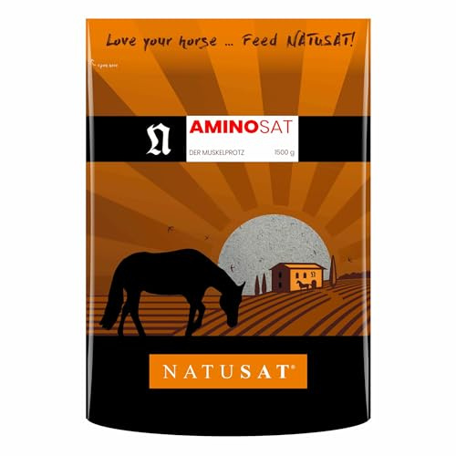 Natusat AminoSat – aminosyrablandning för en fungerande ämnesomsättning hos hästar (1 500 g)