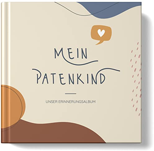 Patenkind Buch Erinnerungsalbum: Geschenk von Patentante/Onkel Geschenk für Patenkind zum Ausfüllen und Gestalten - 96 Seiten - Geschenk zur Taufe - von Sophies Kartenwelt