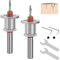 Orssmigs 2 Pezzi Svasatore per Legno 8mm Punte con Svasatore per Legno Trapano a Svasatura Regolabile Punta Svasatore Conica Smusso Svasatore Punta da Trapano per Falegnameria, Legno (2.8+3.2mm)