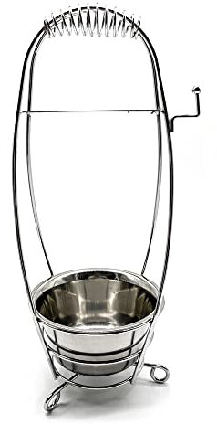 Icon Hookah Charcoal Basket Small Metal Coal Holder for Hookah Cubes - Premium Quality Stainless Steel Portable Hookahs Coals Container Bucket Tray for Hookah Lounge Style Table Accessories
