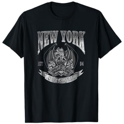 Disney Gargoyles New York Est. 94 Distressed Rooftop Shot T-Shirt