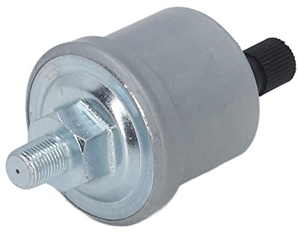 Manometro Motore,Sensore Pressione Olio, Monitor Prestazioni Motore per Motori VDO - 1/8 NPT, da 0 a 10 Bar, Lega di Alluminio