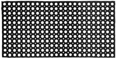 EDS Rubber Door Mat Heavy Duty Non-Slip Entrance Floor Door Mat Indoor & Outdoor Mats for Front Door Dirt Scrapper Garden Matting Welcome Grid Design (1, 50 x 100 cm)