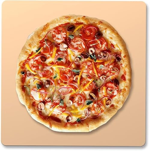 13 / 33cm Square Pizza Stone for Grills and Ovens Thermal Shock Resistant Durable and Safe Cordierite Baking Stone for Homemade Pizza Fits in Most Pizza Ovens (13 inch/ 33cm)