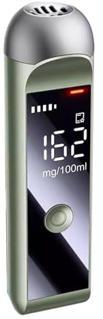 Etilometro portatile per alcol, etilometro per alcol | Tester 'alito alcolico,Analizzatore 'alito con display a LED, tester per alcol di precisione di livello professionale, strumento per test 'alito