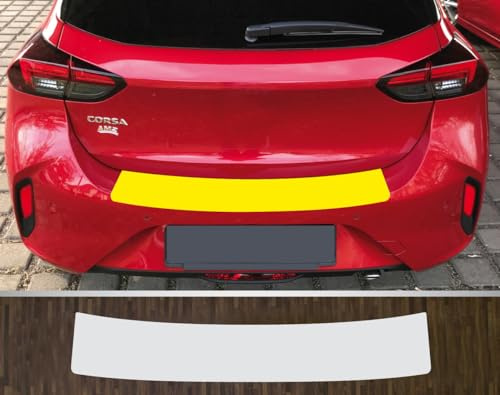 Lackschutzfolie Ladekantenschutz transparent 150 µm stark kompatibel mit Opel Corsa F ab 2019 und Facelift Folienstärke 150 µm !!!