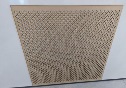 Radiator Cabinet Wall Decorative Screening-Grille- Perforated Flower 3mm Thick MDF Panel (Size 620mm x600mm) K6 Pattern