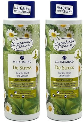 2er Pack Dresdner Essenz Schaumbad De-Stress 2x 500ml