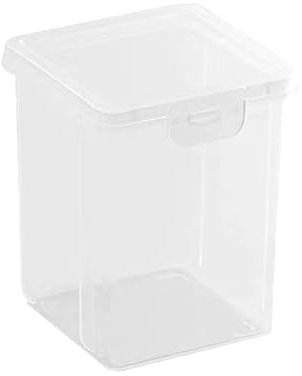 Porta dischetti di cotone quadrato - Scatola porta cotton fioc trasparente | Organizer per cosmetici per tappetini per trucco, custodia trasparente per cosmetici per batuffoli di cotone, bastoncini di