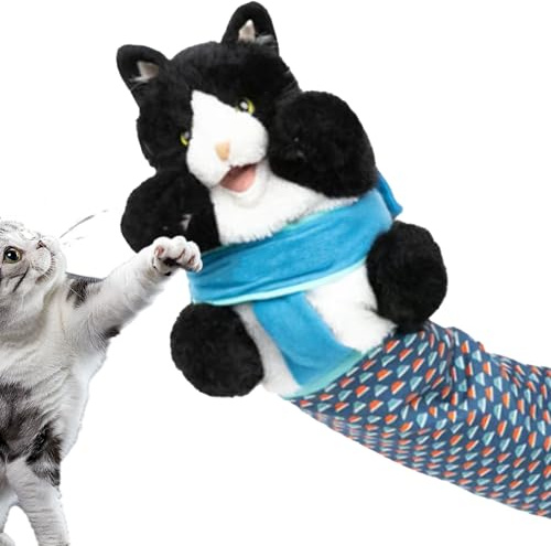 Katzenpuppe Wrestler, Katzenwrestling Handpuppe | Interaktive Katzen -Wrestling -Spielzeugpuppe. Kitten Wrestler -Spiel mit robuster Polsterung, Plüschkatze Arm Wrestle Toy Interactive Play
