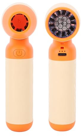 Plumero de Aire Eléctrico 130000RPM Potente Viento sin Escobillas Ventilador para PC Electrónica Limpieza del Hogar Negro (ORANGE)