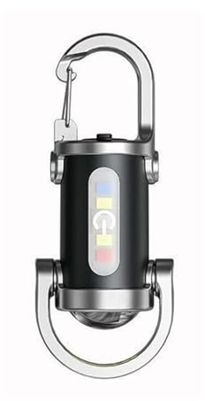 XINGBEI Maouira Petite Lampe Torche Porte-Clés étanche 1200 Lumens Mini Lampe de Poche Rechargeable avec Batterie Externe pour Cyclisme Randonée Lecture Travail