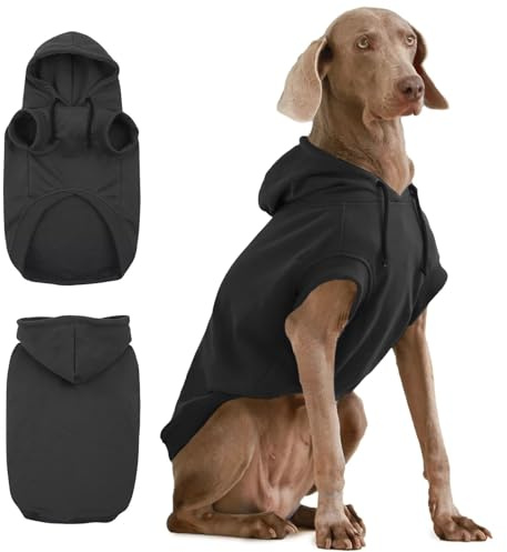 IECOii Kapuzenpullis für Hunde,Hunde Kapuzenpulli,Pullover Dog Hoodie Sweatshirt,Haustier Hund Kapuzen Kleidung,Hundepullover für Mittelgroße, Große und Extra Große Hund (kein Vliesstoff),M-4XL