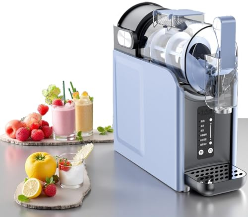 Macchina Per Granito Professionale Da 2 Litri,Senza Bisogno Di Ghiaccio,Macchina Per Gelato Soft Con 5 Programmi Preimpostati, Autopulente,Display LED,Per Ristorante,Casa,Snack Bar,Caffetteria