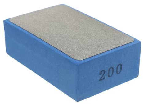 SHINEOFI Almohadillas de pulido de diamante, bloques de papel de lija fino para azulejos, vidrio, madera, mármol, metal, respaldo de espuma, almohadillas de lijado de hormigón, corte preciso para