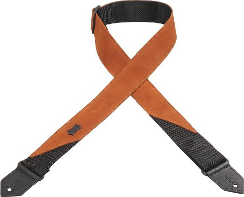 Levy's Leathers M8S-CPR, Gitarrengurt aus Wildleder, Polypropylen-Gurtband
