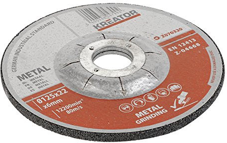 Kreator 03070320 Jeu de 3 Disques à ébarber de métal Ø 125 mm