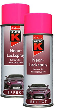 Kwasny 2X 233 091 Auto-K Effect Neon-Lackspray Pink Fluoreszierend 400ml