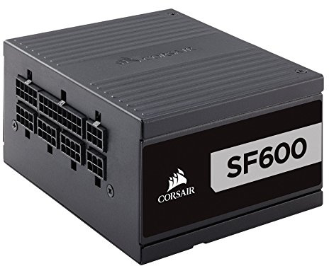 Corsair Serie SF, SF600, 600 W, SFX, 80+ Certificado Platinum, Fuente de alimentación Totalmente Modular