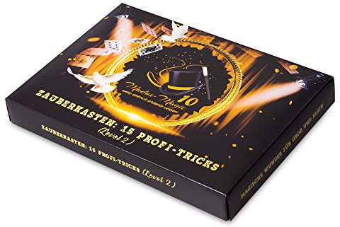 Madus-Magic Premium Zauberkasten 2 für Erwachsene und Kinder ab 10 Jahre | Zaubern Lernen | Zaubertricks | Zauberkoffer