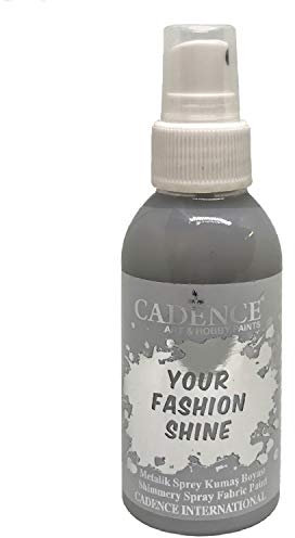 Cadence Pintura textil en Spray Brillo Gris