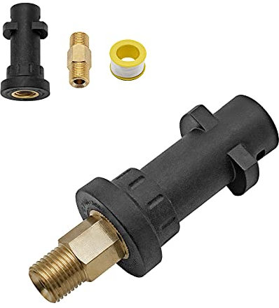 DERASL Adattatore Maschio e Connettore Femmina per Cannone a Schiuma Compatibili con Karcher serie K K2/K3/K4/K5/K6/K7 Idropulitrici