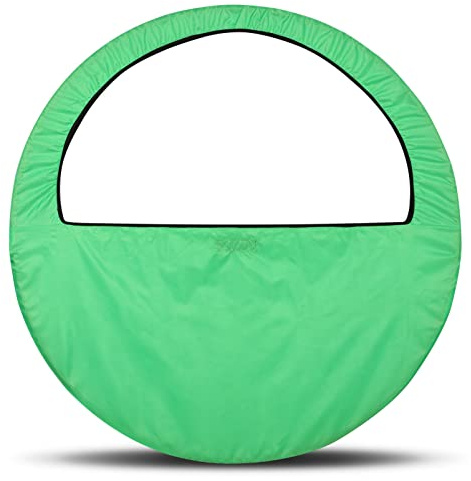 DRUNA Funda de Aro Bolsa para Aro de Gimnasia Rítmica | Ideal para Competencias y Entrenamientos,60-90 cm Verde Claro