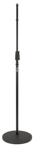 Fender Round Base Microphone Stand, Adjustable, Holds up to 12 Picks