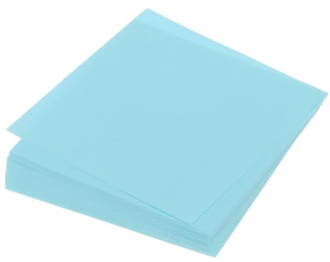 QUARKZMAN 100 Fogli Carta Origami Doppio Lato Azzurro 10 x 10cm 70gsm Foglio Carta Pieghevole Quadrato per Progetti Artistici Principianti Decorazioni Regalo