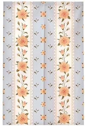Türvorhang Mädchen Orange Rose Küchenvorhänge Polyester Raumteiler Vorhang Kurz Scheibengardinen mit Teleskopstange Vorhänge Kurz Türvorhang Insektenschutz Fliegenvorhang Terrassentür 70x150cm