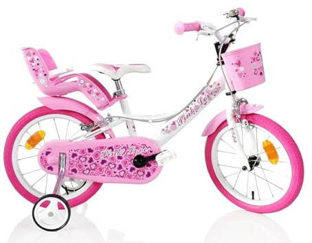 SCH Cykel Pink Love, Barncykel, vit, 16