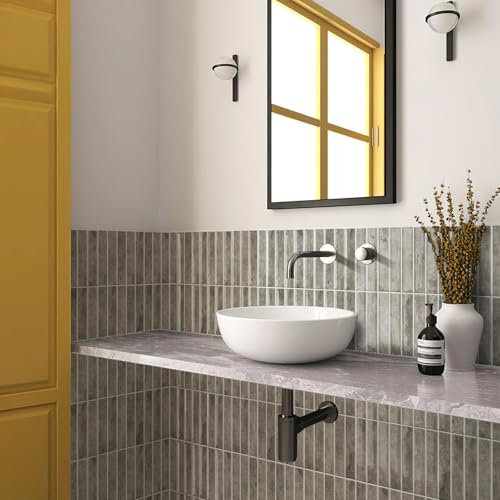 Alwayspon 10 Blatt 30x30 cm Braune Subway 3D Selbstklebende Wandfliesenaufkleber, Abzieh- und Aufklebefolie, selbstklebende wasserdichte Spritzschutz-Aufkleber für Küche, Badezimmer, Wand