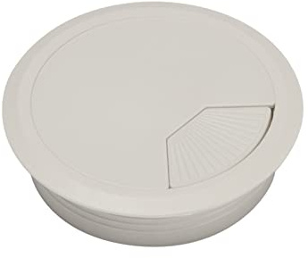 YETGFBH Pasacables Escritorio,Pasacables Mesa Tapa de plástico de Mesa de Escritorio práctico / 80mm Ordenador Personal Escritorio de computadora Alambre Redondo Tidy Oarmet Hardware(Gray,80mm)