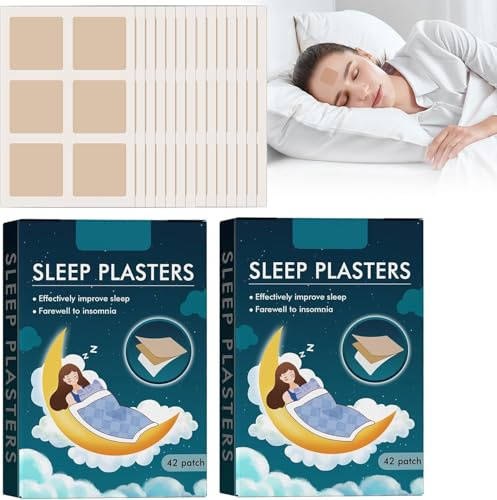 Sleep Patches, Natürliches Schlafpflaster für einen Besseren Schlaf, Schlafpflaster zum Durchschlafen, lindert Muskelspannung und Körperliche Müdigkeit, Tiefschlaf Pflaster für Männer und Frauen